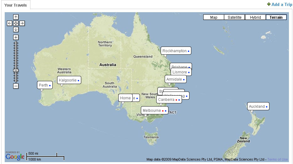 Marks Moodle Travels Moodle has taken me all over the place