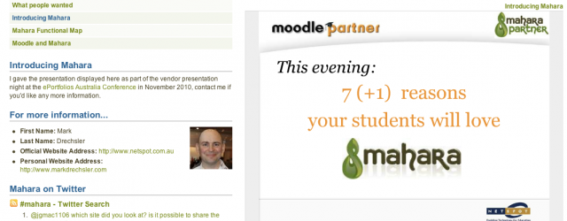 It seems like far more than a year or so ago that I wrote my previous post on how Mahara views could submitted for assessment in Moodle 1.9. Since then...
